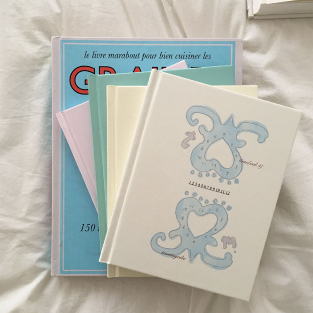 韩国Trust My Vibe简约甜美月周计划本6个月万年型日程手账日记本