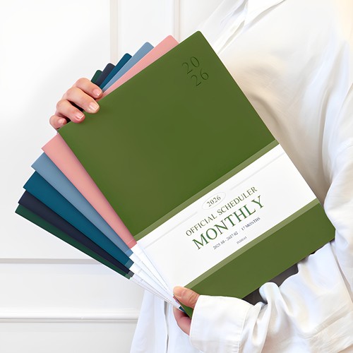 2026月计划本A4皮革日程笔记本