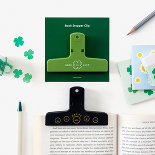 韩国bookfriends可爱ins风票夹收纳夹子学生手账文件夹长尾封口夹