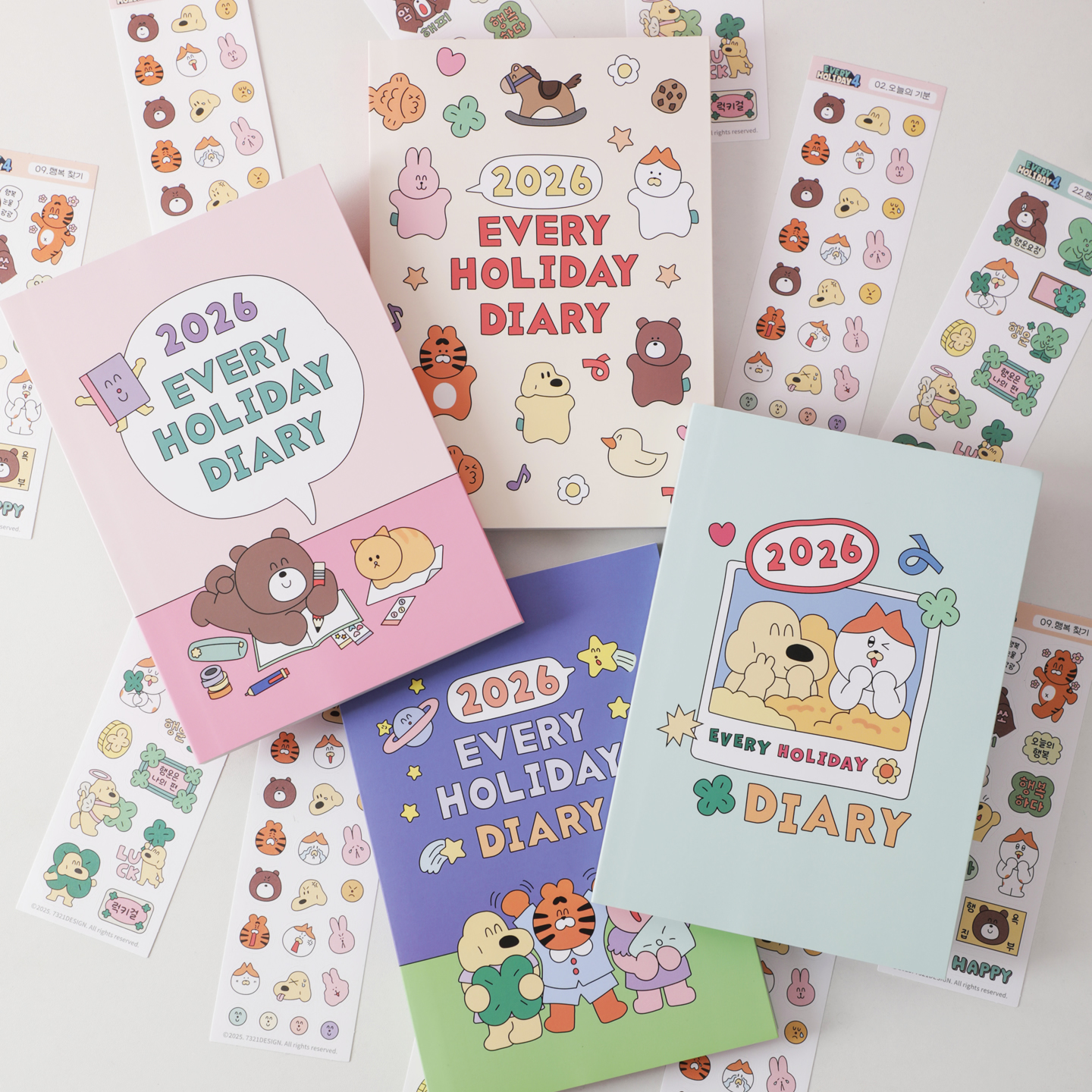 巨火！！！韩国2026周计划手账本