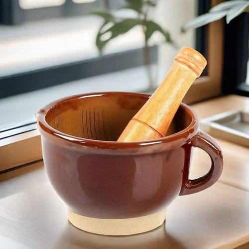 家用擂钵陶瓷捣蒜研磨蒜蓉