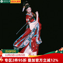 重回汉唐花想容颜唐制褙子齐胸连衣裙襦裙直领对襟广袖 汉服女夏 衫