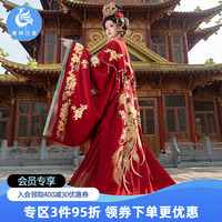 重回漢唐并蒂榮華原創(chuàng)漢服婚服