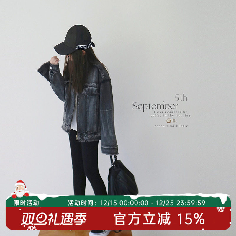 美式牛仔外套亲子装外套