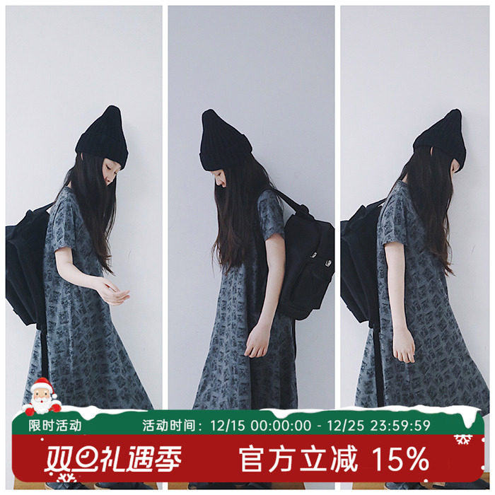 原创女童可爱卡通连衣裙米老鼠漫画时髦中大童长款童装裙子