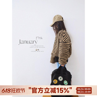 H AND E 原创童装羊羔毛外套女童2026早春新款宽松小众高级感上衣