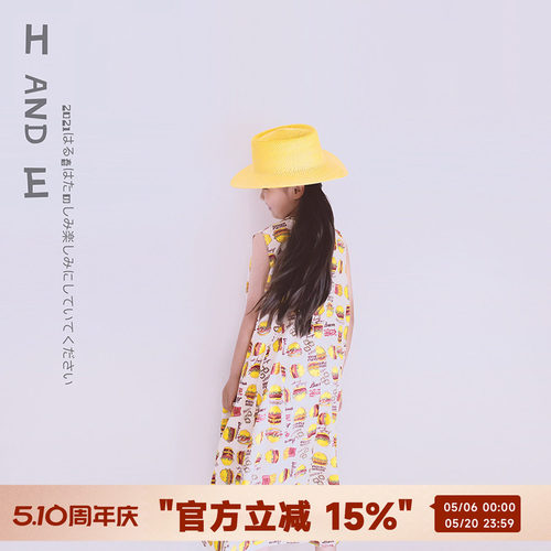 hande原创女童夏款卡通连衣裙