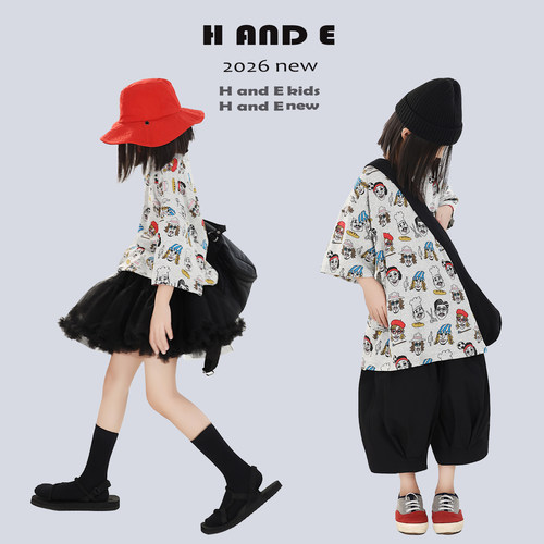 HANDE人像T恤外穿短袖时尚亲子