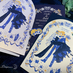 塞尔达同人周边 归零膏工作室出品 林塞请柬徽章明信片吧唧