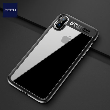 ROCK iphoneX手机保护壳透明硅胶软壳超薄防摔全包创新女苹果X套