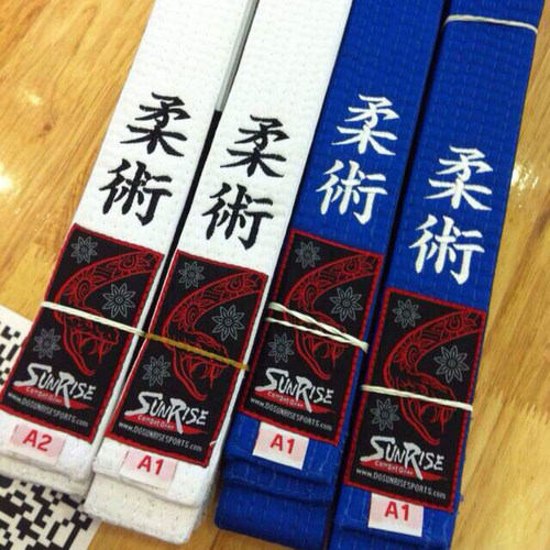 sunrise正品巴西柔术腰带bjj belt柔道白带腰带Jiu-Jitsu柔服腰带