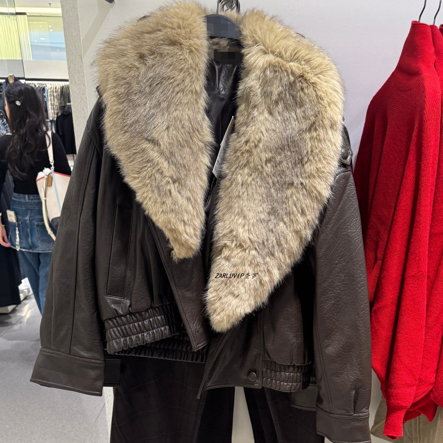 ZARluvip查罗冬季新款可拆卸毛领皮衣夹克加厚外套棉服女4341853,女装/女士精品,短外套,淘宝优惠券,粉丝福利购,淘宝优惠卷