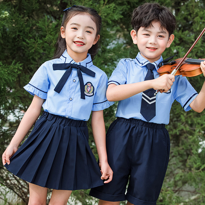 儿童中小学生班服英伦风校服套装男女童学院风校服初中生JK制服