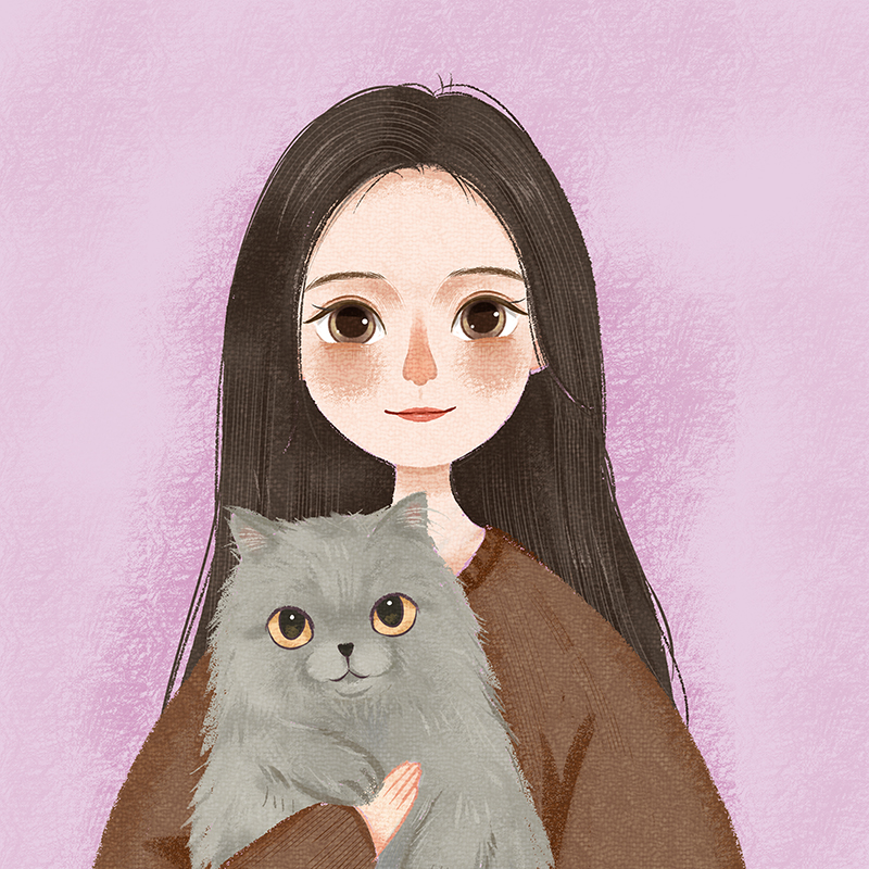 Q版手绘头像绘画卡通真人照片动漫人像漫画头像定制情侣画像约稿