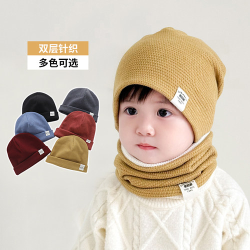 儿童秋冬新款防风保暖针织帽子