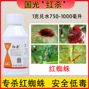 GG/国光红杀苯丁锡哒螨灵植物杀螨剂柑橘树杀红蜘蛛螨虫 虫卵农药