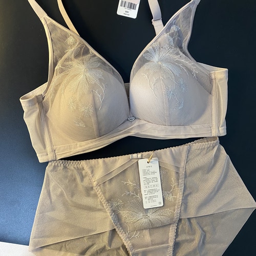 伊75A 75B 80A 80B金标刺绣细沙上薄下厚超聚拢调整型 全罩杯