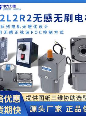 交流无刷减速电机2L2RC2系列220V齿轮减速马达15-400W