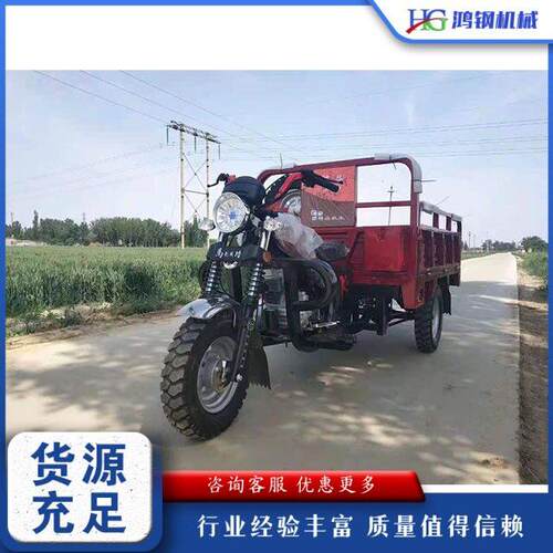 跨境出口Fuel dump motorcycle tricycle 山区载货拉粮三轮翻斗车
