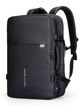 Mark Ryden新款背包大容量扩容双肩包男商务旅行背包时尚户外背包