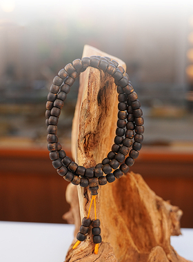 【鼓镇山河】沉水级 奇楠0.8鼓珠多圈 39g+ 满油密传世长串沉香