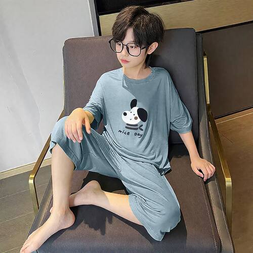 中大男童夏季薄款家居服