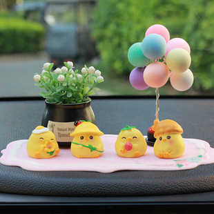 迷你可乐炸鸡腿可爱汽车摆件车内品小鸡仔台面车内创意装饰品高档