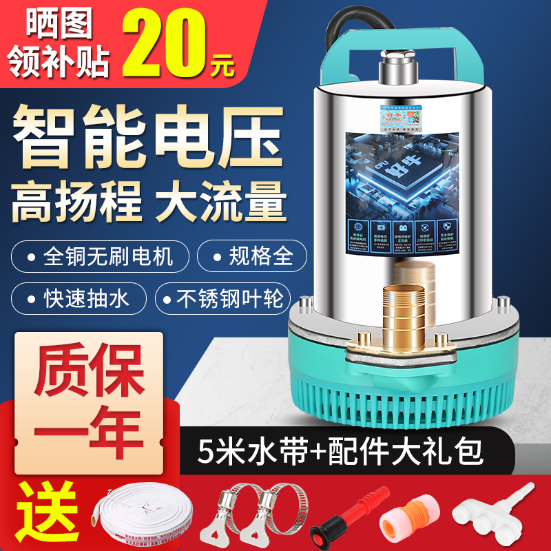 智能无刷直流家用小型潜水泵