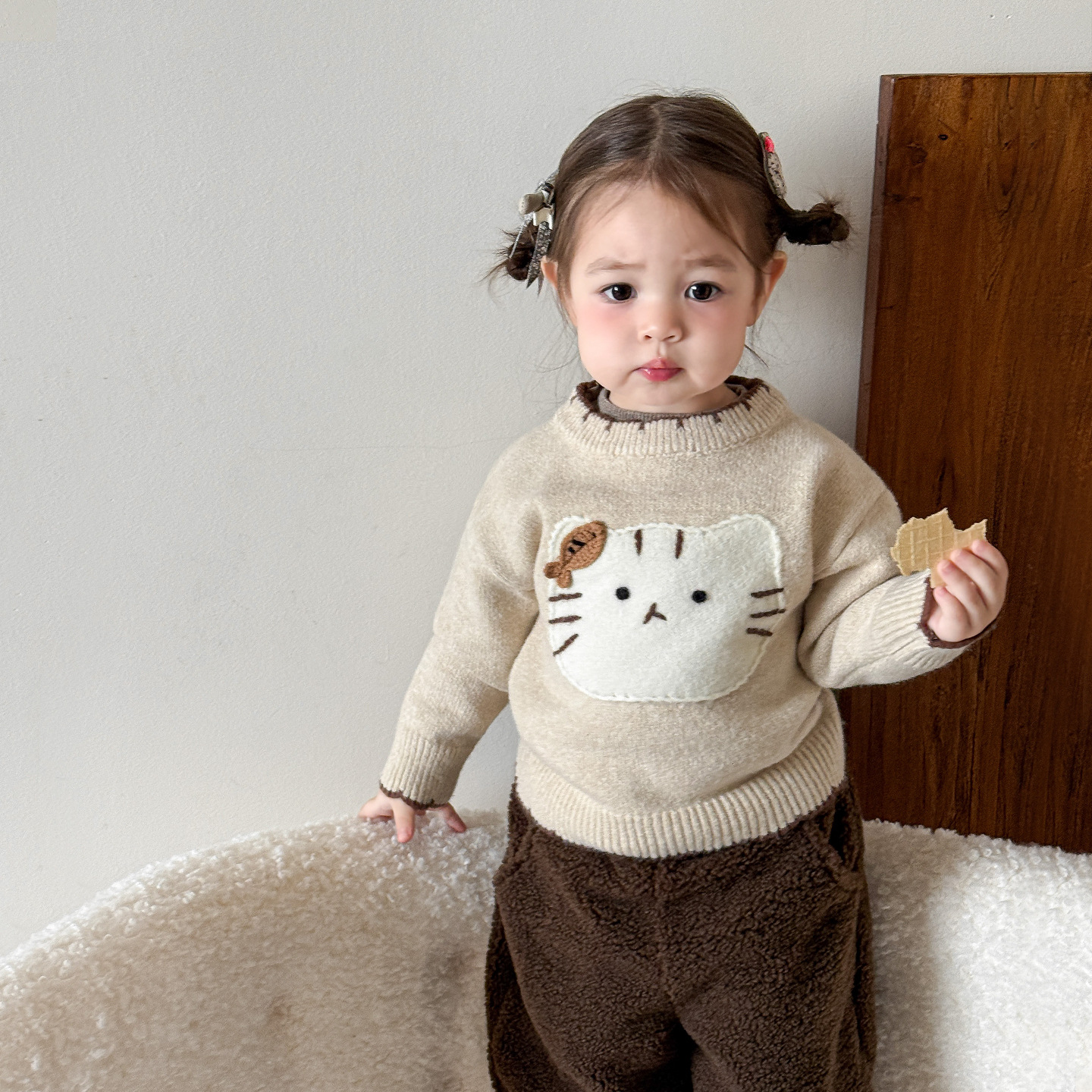 女童毛衣针织衫冬装洋气打底上衣