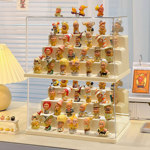 星星人萌粒收纳展示盒透明展示架