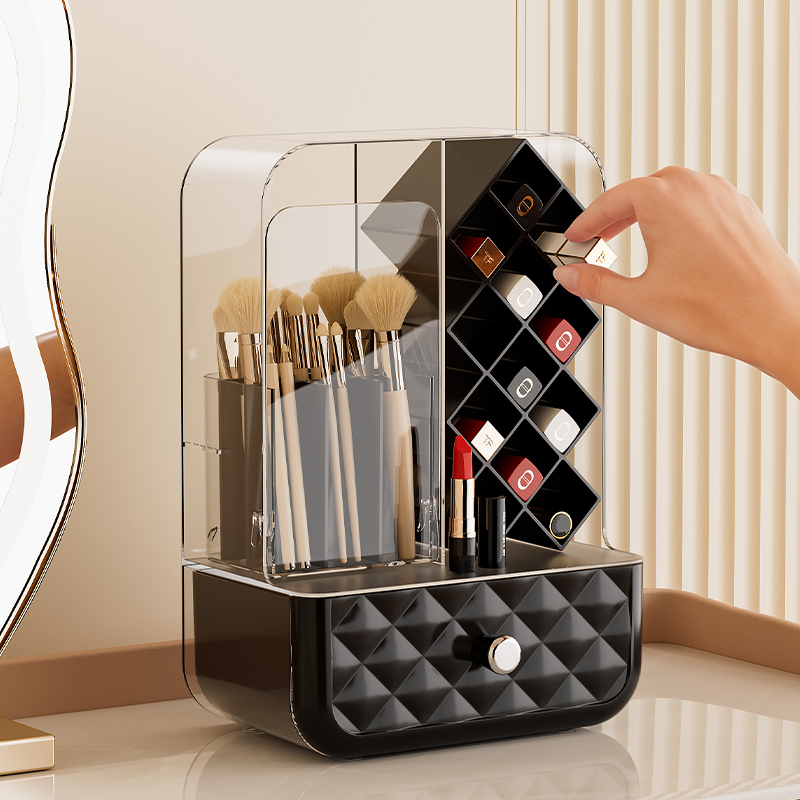 轻奢口红收纳架透明亚克力收纳盒