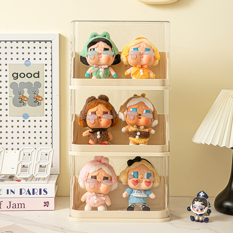 哭娃盲盒收纳展示架毛绒玩偶盒