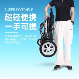 海外轮椅车折叠轻便小型老人专用老年残疾人便携式旅行手推代步车