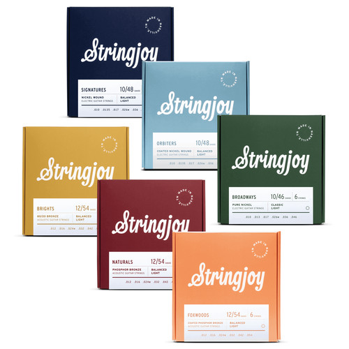 【Stringjoy】吉他琴弦 美国手工镀镍合金缠绕六角钢芯