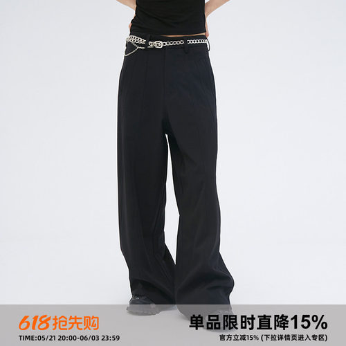 CLAMISGOLD长裤宽松百搭阔腿裤