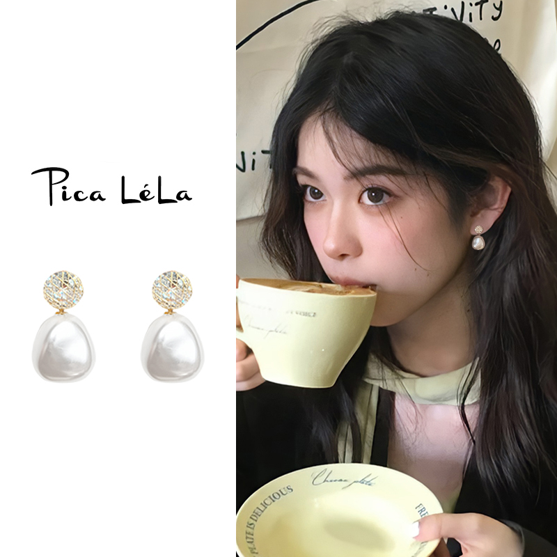 轻奢珍珠款蚊香盘耳夹