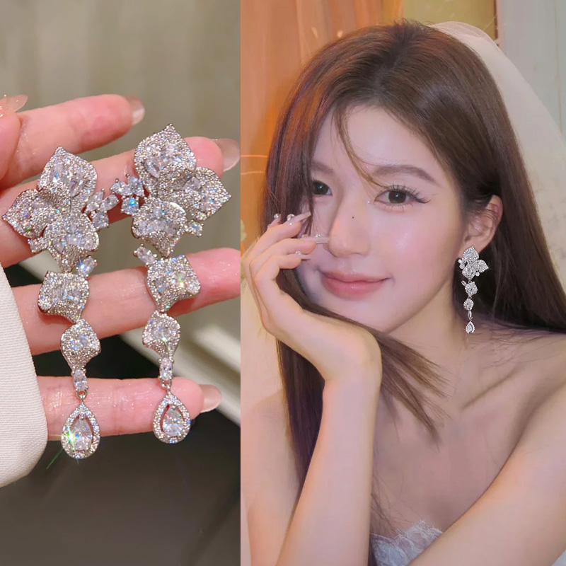 轻奢水滴耳环独特漂亮