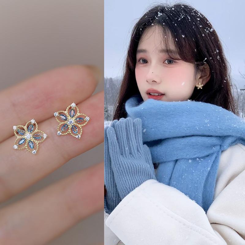 气质星星耳钉精致小巧