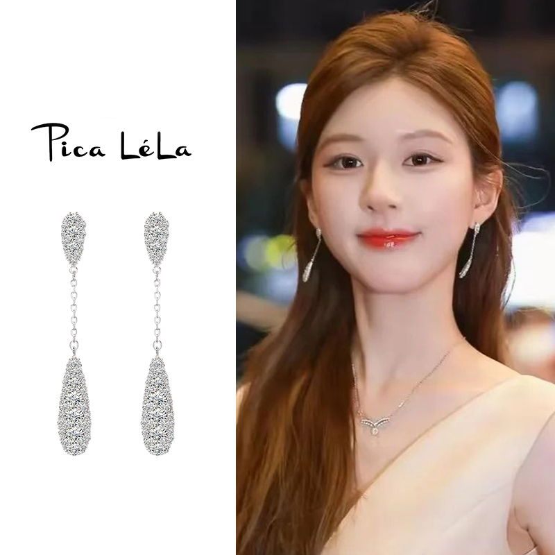 简约水滴耳环轻奢高级感