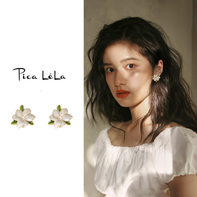 花朵耳夹女无士耳洞法式耳钉轻奢小众珍珠款耳环2025新款爆款耳饰,饰品/流行首饰/时尚饰品新,耳夹,淘宝优惠券,粉丝福利购,淘宝优惠卷