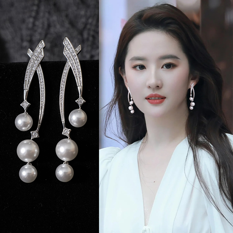 轻奢珍珠款耳夹高级感