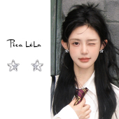 韩系星星耳环耳钉女纯银轻奢高级感气质新款 耳坠小众设计独特耳饰