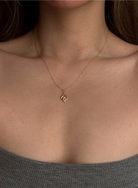 安小柏◆通体925纯银轻奢拼色高级感小众精致气质通勤锁骨链项链