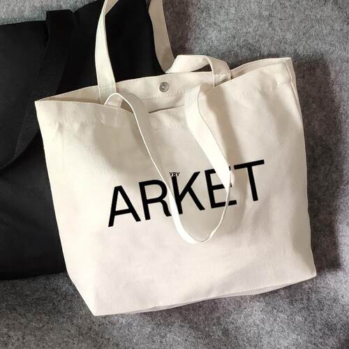 arket帆布包帆布袋定制大容量环保购物袋手提外出时尚上课瑜伽