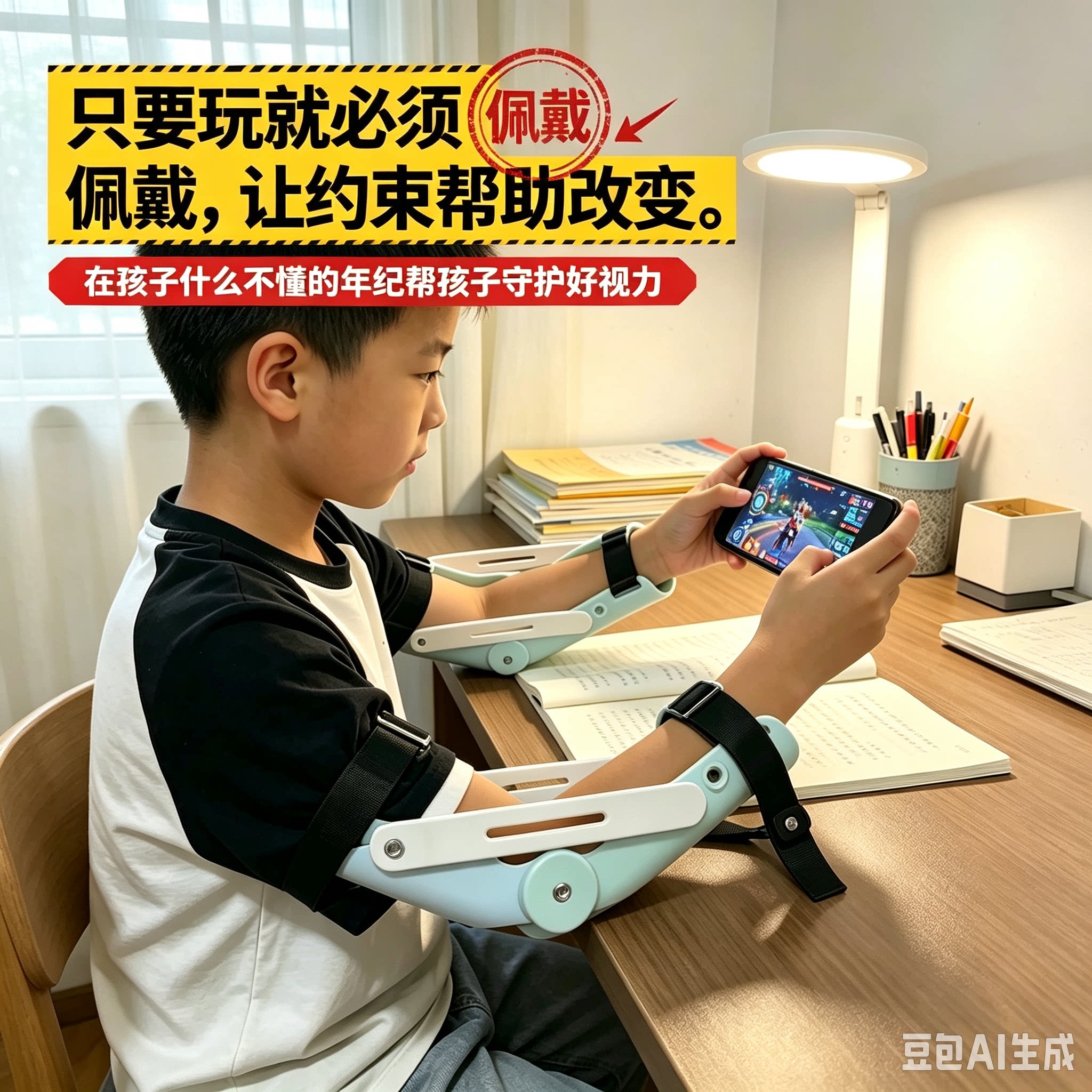 小学生玩手机强制控制距离神器远离屏幕预防贴脸游戏保护视力