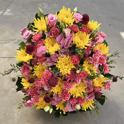 清明节喜丧年龄大去世花祭奠造型花篮白菊悼念哀思北京鲜花速递