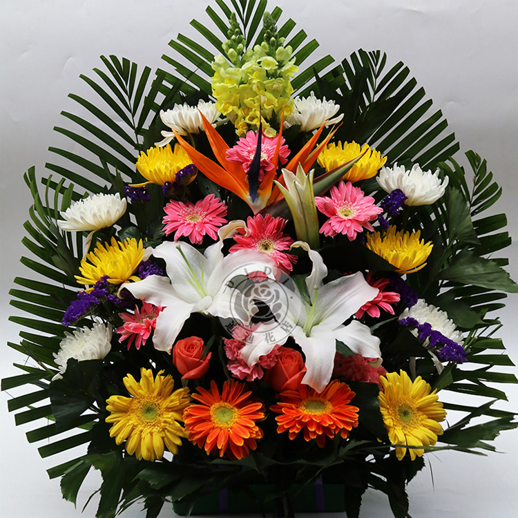 清明节扫墓花篮花束祭奠祭祀葬礼白事下葬墓地花北京同城鲜花速递