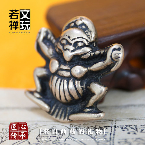 利马铜大鹏金翅鸟托甲天铁饰品