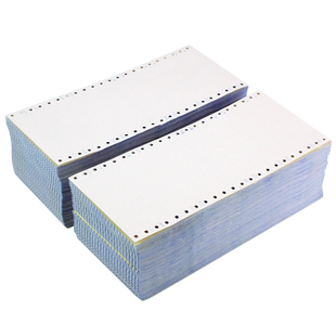 【足2000页】樱花打印纸 120mm 40列针式电脑打印纸一联一等分两二联三联二等分酒吧宾馆KTV医院医保凭证纸