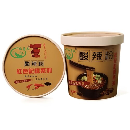 茂博食品新县特产劲道速食粉丝红薯粉桶装速食酸辣粉6桶装